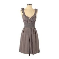 Anthropologie Floreat Silk Bungalow Gable Smocked Dress