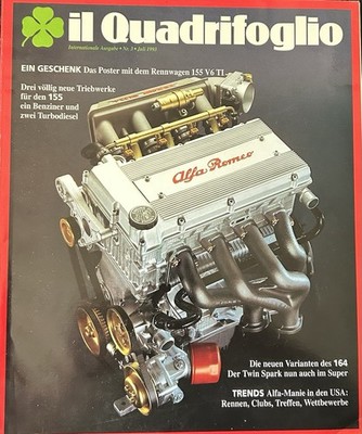 ALFA Romeo Magazin Quadrifoglio 3/1993 u.a. Alfa 164 TS und V6 + 155