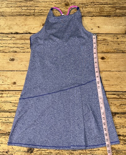 Ivivva By Lululemon Girls Size 14 Blue Pleated Tennis Dress EUC - Picture 5 of 8