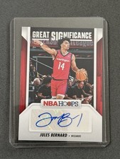 2024-25 Panini Nba Hoops - Great Significance Jules Bernard #GS-WJB (AU, RC)