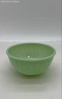 Vintage Fire-King Jadeite Green Glass Swirl Mixing Bowl