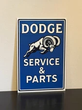Dodge Parts And  Service Sales Vintage Style Metal Sign