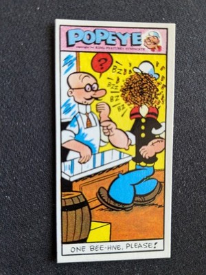 1961 Primrose Confectionery Popeye Card  # 39 ONE BEE HIVE PLEASE ... (NM)