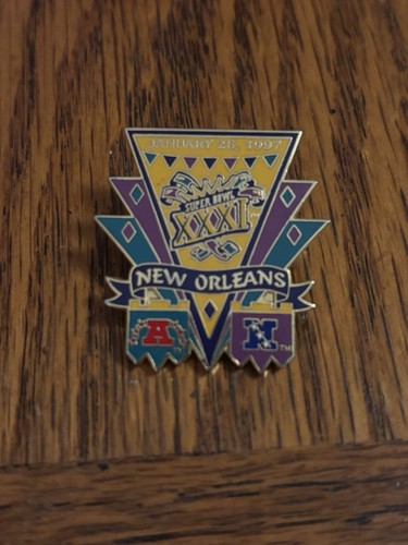Super Bowl 31 XXXI New Orleans Anstecknadel (datiert 1996)