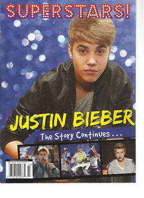 SUPERSTARS, JUSTIN BIBER THE STORY CONTINUES DISPLAY UNTIL DECEMBER