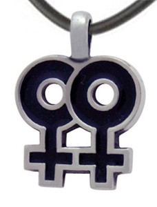 Snug Double Female Symbol Lesbian Pride Pendant Necklace LGBT Gay Pride Shack Snug Double Female Symbol Lesbian Pride Pendant Necklace LGBT Gay Pride Shack