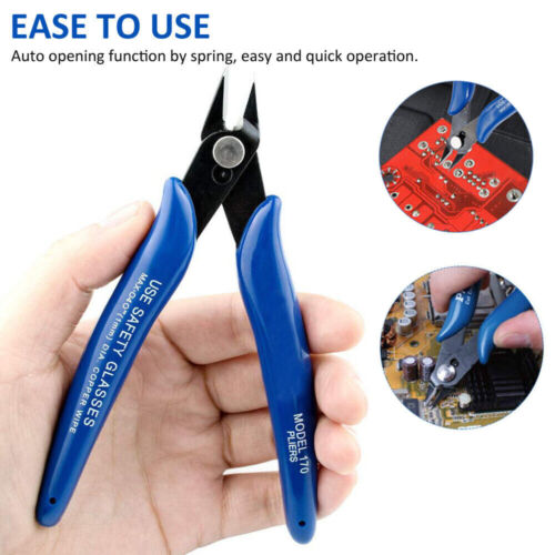 US 10PCS 170 Flush Cut Wire Side Cutter 5inch Cutting Snips Pliers Side Nipper - Picture 7 of 12