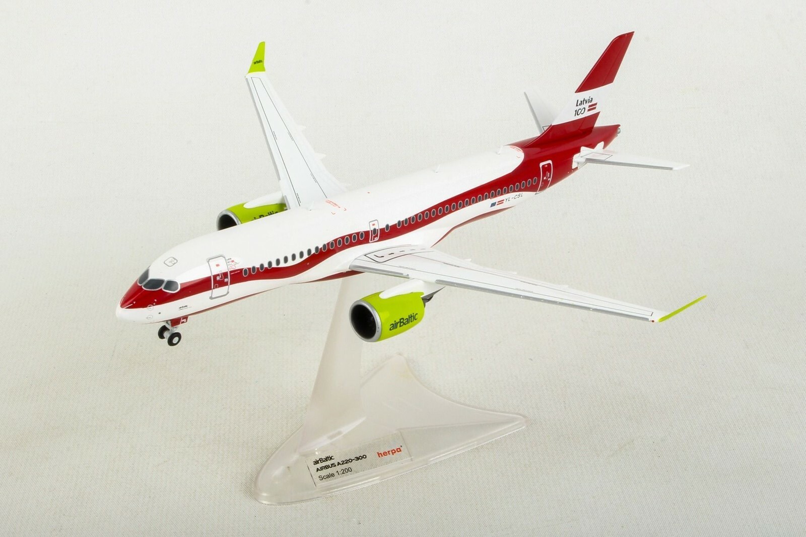 Herpa Wings Luft Ostsee 100 Jahre Zoll Airbus A220-300 1 200 Herpa Wings Luft Ostsee 100 Jahre Zoll Airbus A220-300 1 200