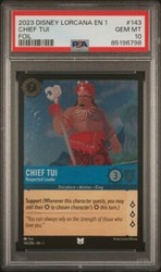 Disney Lorcana The First Chapter Chief Tui Respected Leader 143/204 Cold Foil
