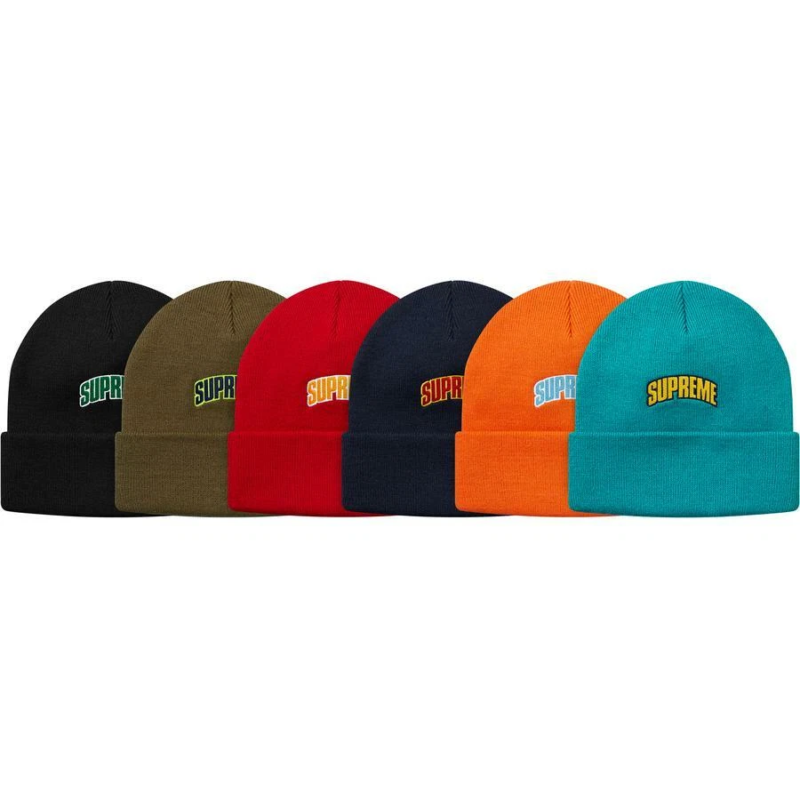Beanie logo Supreme Crown noir OS F/W 18