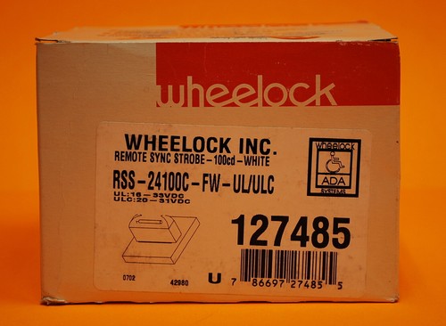 Alarma estroboscópica de montaje en techo Wheelock RSS-24100C-FW-UL/ULC en blanco - Imagen 4 de 4
