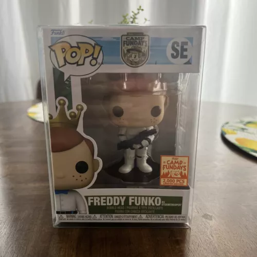 SDCC Freddy Funko as STORMTROOPER LE 2000 Camp Fundays W/Protector!! Mint