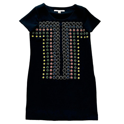 NWOT Diane von Furstenberg DVF Owen Shift Dress Sugar Studs 4 XS S Navy Beaded