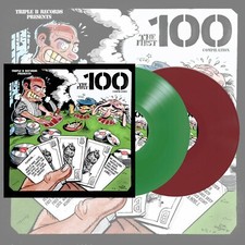 Image of V/A - Triple B Records: The First 100 Hardcore Compilation 2xLP (NEW) Green/Red