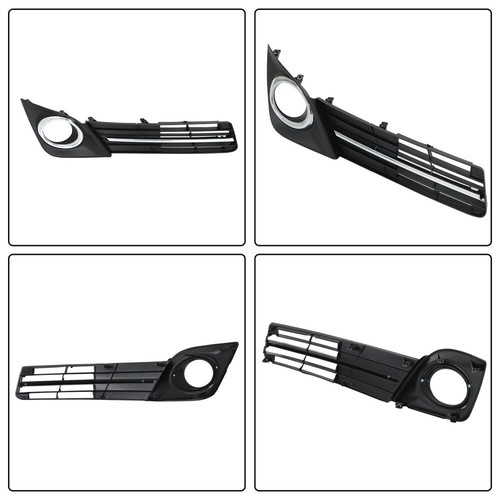 3Pcs Front Bumper Fog Light Cover Black Grille For 2012-2014 Toyota Camry SE - Picture 3 of 13