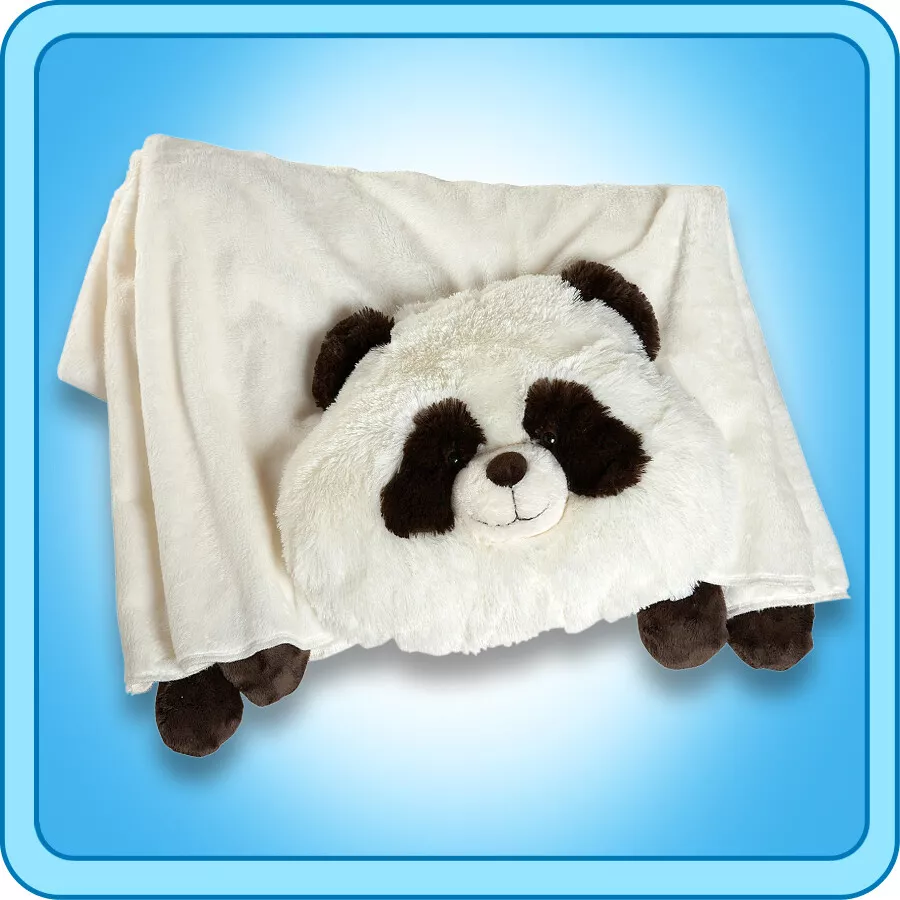 Authentic Pillow Pet Comfy Panda Blanket Plush Toy Gift eBay