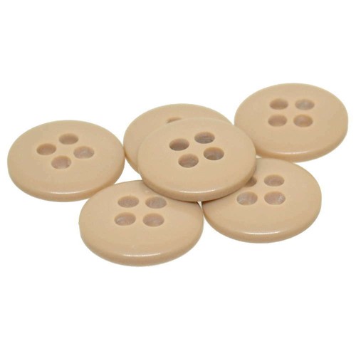 BUFF BROWN 4 HOLE COAT BUTTONS 23mm and 25.5mm - Picture 2 of 2