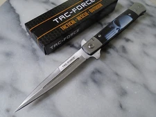 Tac-Force Punisher Skull Assisted Open Stiletto Pocket Knife Folding Dagger 598P