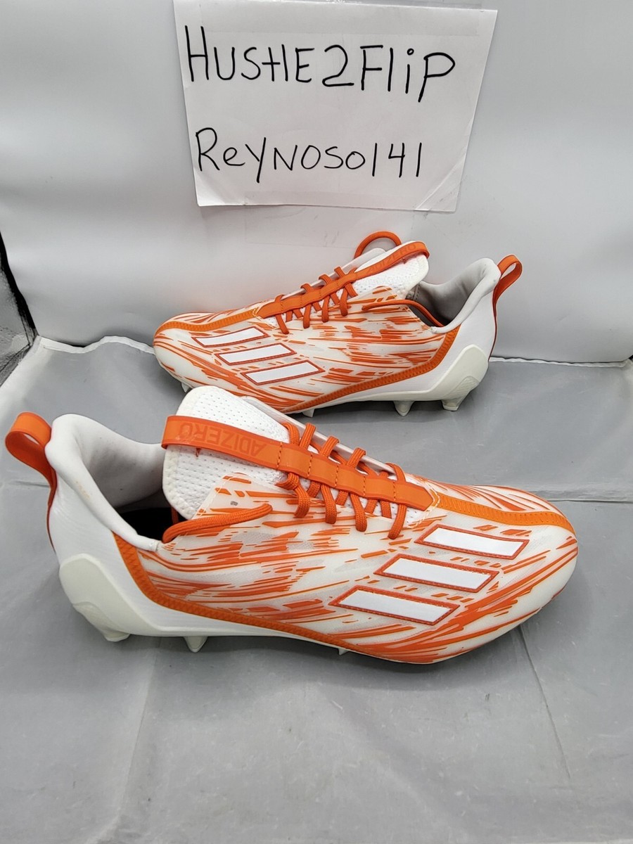 Adidas Adizero Football Cleats Orange White Creamsicle Mens Size 12.5 HO3639 61v02jpBdAL._AC_UY900_.jpg main image 3
