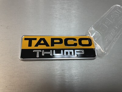 TAPCO THUMP Nameplate Badge Decal, Genuine OEM Part, brand new