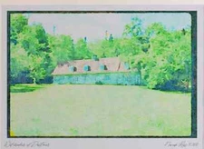 262019 Chateau Richer Hudson House A3 Watercolour print