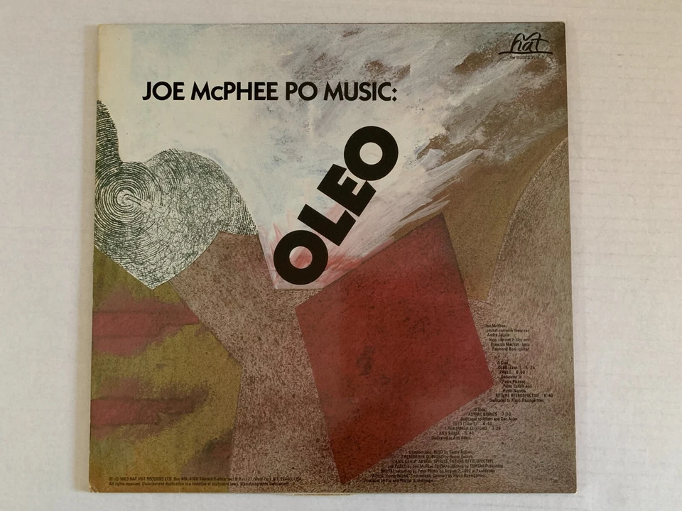 DISQUE 33T - LP JOE McPHEE PO MUSIC OLEO 1983 - Image 2 of 2