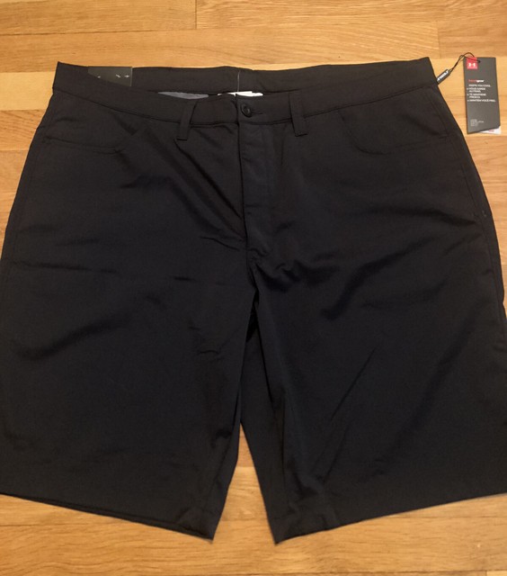 Under Armour Mens Golf Shorts Size 42 Black 1272355-001 Leaderboard Shorts New | eBay