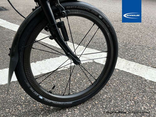 Schwalbe One 35-349/16 Zoll Reifen passt BROMPTON Paar Set - Großpackung (schwarz) - Bild 4 von 5