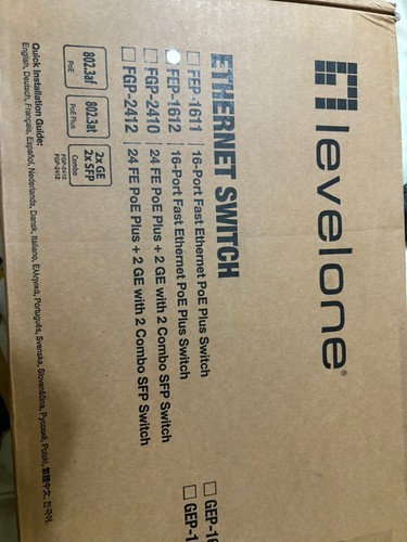 Level One FEP-1612 16 port fast ethernet switch RRP £335 BRAND NEW IN BOX - Picture 3 of 3