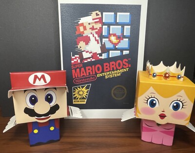 Nintendo Mario Brothers Princess 8 bit Figures set for Party Favors Gifts or Fun
