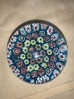 Vintage Murano Italian Venetian Glass Cane Millefiori Paperweight Label — photo 6