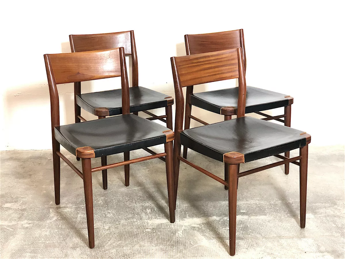 SET 4 SEDIE SCANDINAVE ANNI 60 VINTAGE MODERNARIATO INTERIOR DESIGN CHAIR