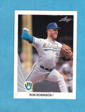 1990 Leaf Baseball card #467 Ron Robinson Brewers