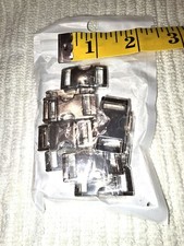 NIP Silver Color 3/8" METAL Buckle for Paracord Survival Bracelets, 10 pack