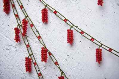 Oya Crochet Necklace Needle Lace 126.77'' BRAND NEW FAST Shipment saime-006