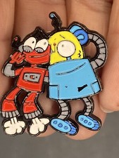 Grooving Robots Lapel Pin Vest Collectible EUC K528