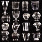 Disposable Canape Dishes Dessert Cups Clear Plastic Lids ALL TYPES MEGA LISTING