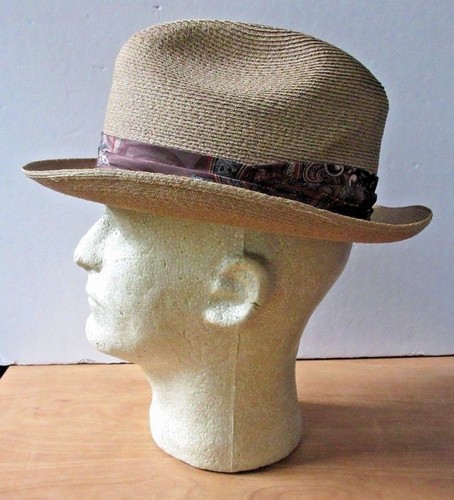 Vintage Biltmore Milan Straw Hat Beige 