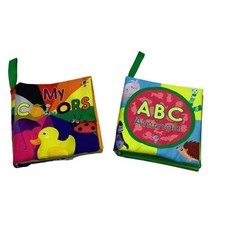 Spruce Lab Educational Cloth Books For Kids My Colors  ABC Animals Soft Fabric