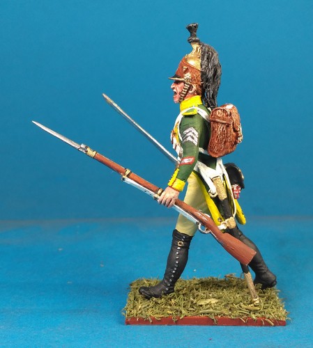 Dragones de pie franceses sin montar, metal blanco 60 mm 1/30 kit de figuras VID SOLDADOS - Imagen 40 de 58