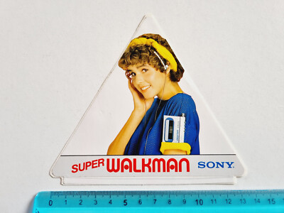 Autocollant / Carte Postale Sony Walkman - Timbre Vintage Années 80 - Neuf