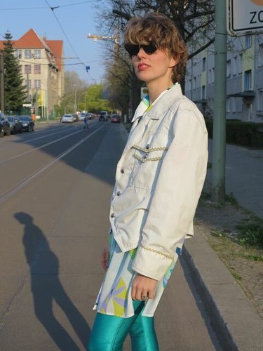 Jacket Uniform Berlin Theater 80s True VINTAGE Band Beige - Picture 4 of 11