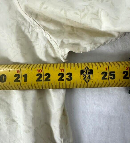 Tommy Bahama Shirt Large Yellow Cream Silk Blend Floral Button Up Long Sleeve - Imagen 5 de 6