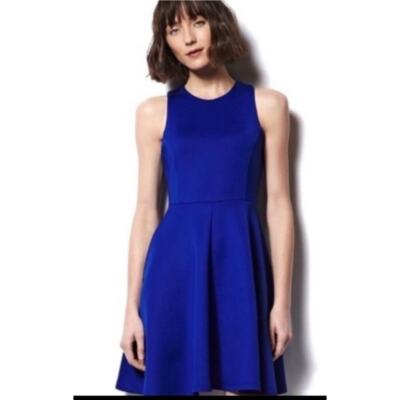 Milly Colbalt Blue Sleeveless A-Line Fit & Flare Dress Size 4