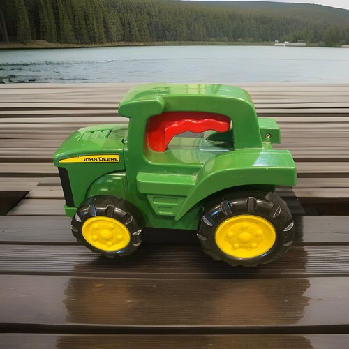 Learning Curve John Deere Tractor Flashlight Toy Light Sounds Pop Up Hood Wheels