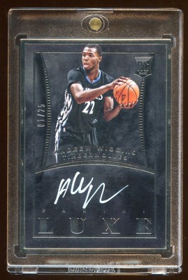 ANDREW WIGGINS LUXE RC AUTO #D 01/25 SILVER FRAME AUTOGRAPH RC 