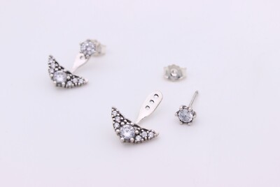 ティアラ Chanel 21P CC Pearl Drop Earrings Multicolor Rhinestones