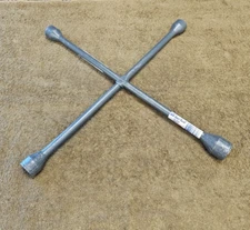 Ken Tool 4-Way Star Lug Nut Tire Wheel Wrench Tool 35662 3/4" 13/16 7/8 17mm 18"