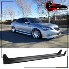 Fits 08-12 Honda Accord Sedan 4Dr OE Style Side Skirts Rocker Panel PP