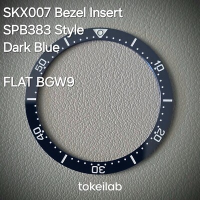 SEIKO Bezel Insert SKX007 / S383 Dark Blue Ceramic Flat BGW9